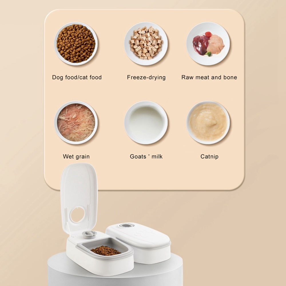 Smart Automatic Pet Feeder with Timer & Steel Bowl for Cats & Dogs