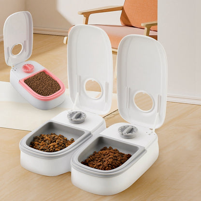 Smart Automatic Pet Feeder with Timer & Steel Bowl for Cats & Dogs