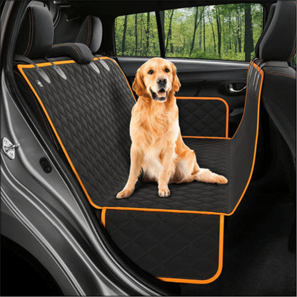 Dog Car Seat Cover Hammock with Mesh, Zipper & Pocket for Travel