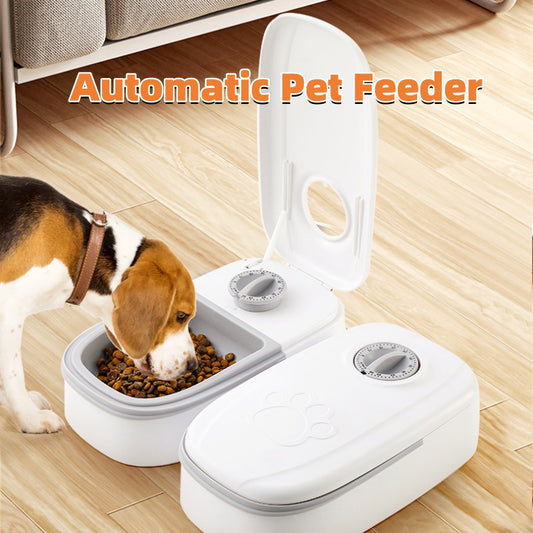 Smart Automatic Pet Feeder with Timer & Steel Bowl for Cats & Dogs